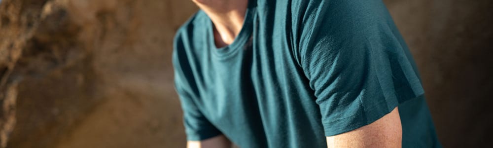 Camisetas de lana merino cuello alto 💙 Blaugab