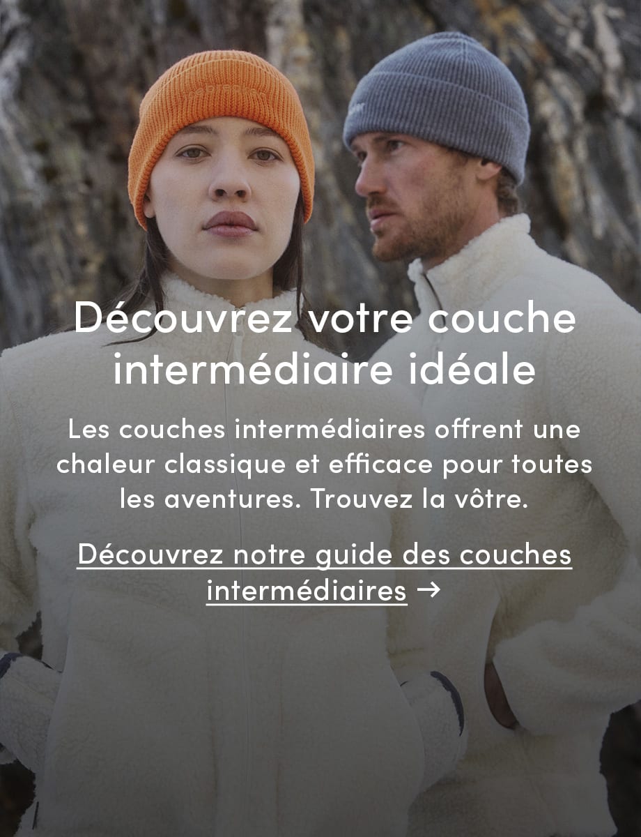 Discover your perfect mid layer. Click on this image to discover our mid layer guide.