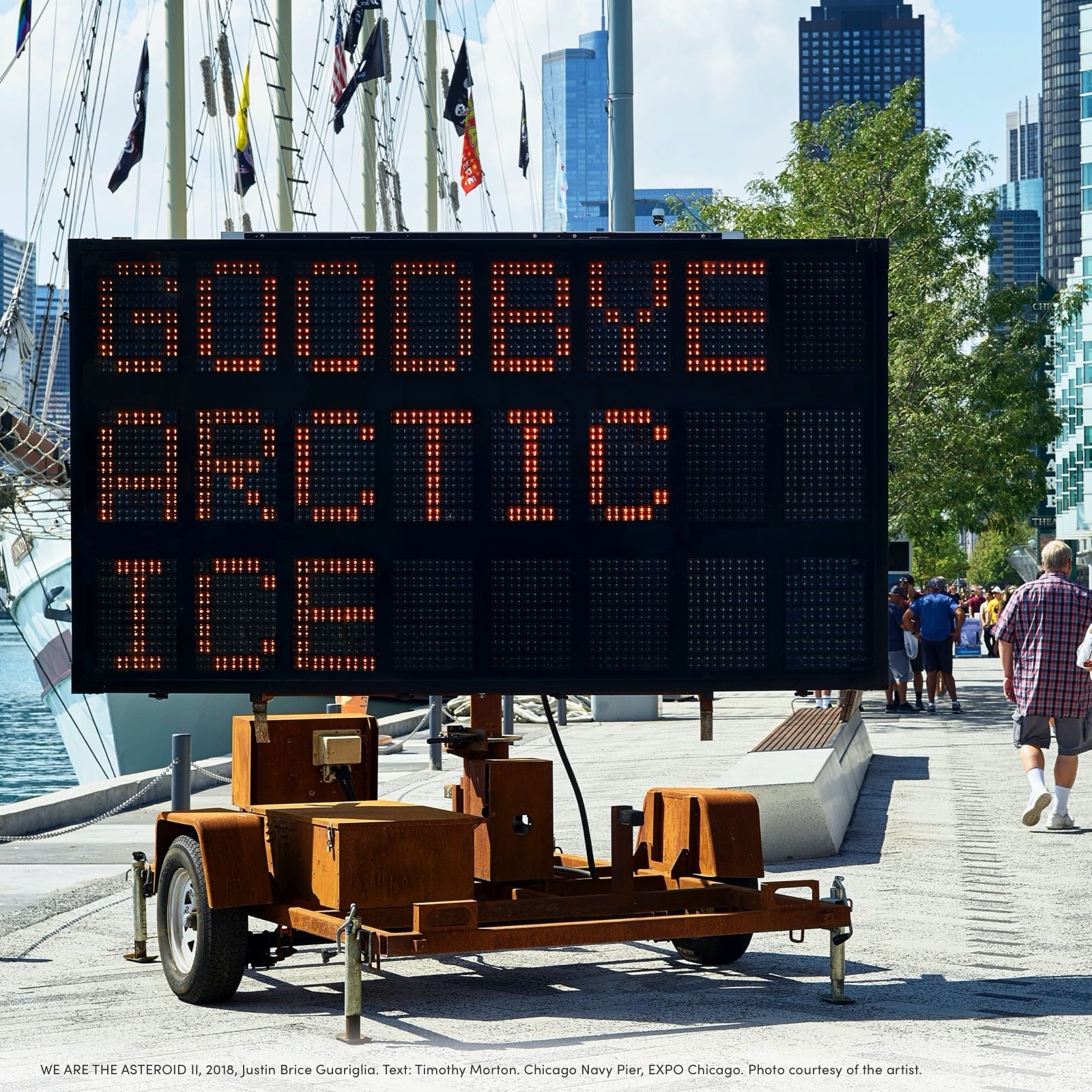 Goodbye artic ice sign